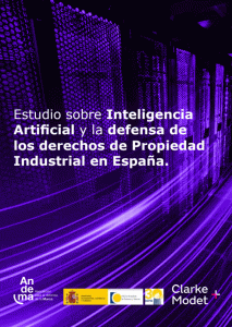 Portada del Estudio sobre Inteligencia Artificial y la defensa de los derechos de Propiedad Industrial en España